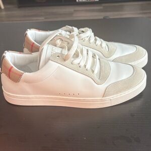 Burberry White and Beige Sneakers